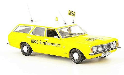 Ford Taunus TC1 1/43 Minichamps (TC) Turnier amarillo ADAC coche miniatura