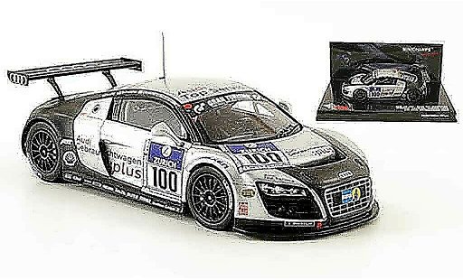 Audi R8 lms 1/43 Minichamps 2009 No.100 Top Service 24h Nurburgring coche miniatura