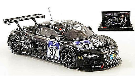 Audi R8 lms 1/43 Minichamps 2009 No.97 Playstation 24h Nurburgring coche miniatura
