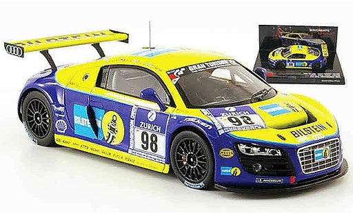 Audi R8 lms 1/43 Minichamps 2009 No.98 Bilstein 24h Nurburgring coche miniatura