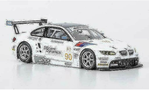 Bmw M3 gt2 1/43 Minichamps E92 No.90 Rahal Letterman Racing ALMS 2009 coche miniatura