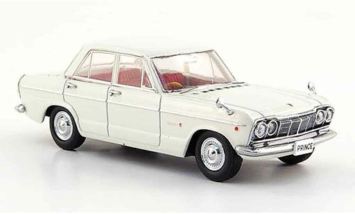 Nissan Skyline Prince 1/43 Ebbro 2000 GTB blanco 1965 coche miniatura