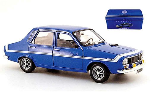 Renault 12 Gordini 1/18 Solido azul in blechbox coche miniatura