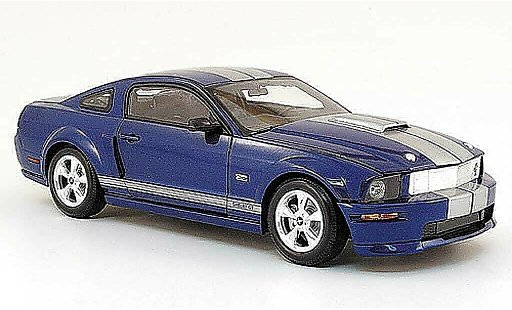 Shelby GT Coupe 1/18 Shelby Collectibles azul avec bandes 2008 coche miniatura
