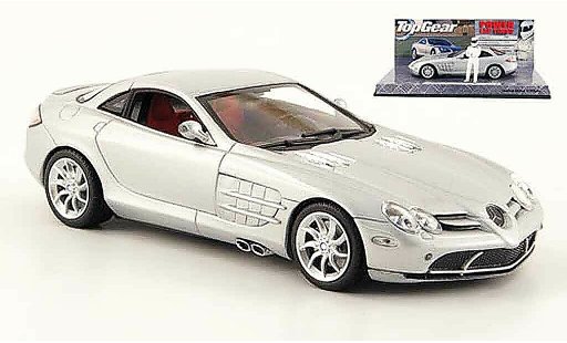 Mercedes SLR Base 1/43 Minichamps McLaren gris metallisee avec Figur The Stig coche miniatura