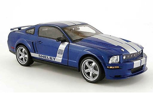 Shelby GT CS6 1/18 Shelby Collectibles cs 6 azul avec bandes griss 2008 coche miniatura
