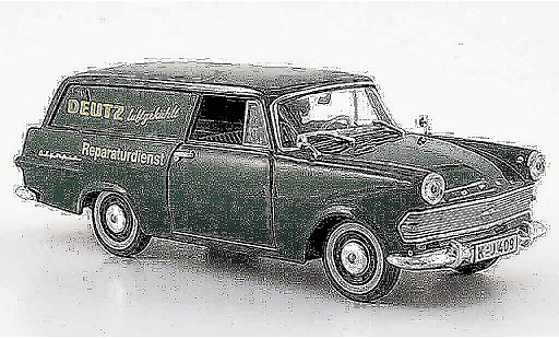 Opel Rekord P2 1/43 Starline p 2 caravan verde deutz reparaturservice 1960 coche miniatura