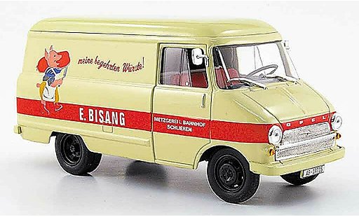 Opel Blitz Base 1/43 Starline furgonetawagen a beige metzgerei bisang 1960 coche miniatura