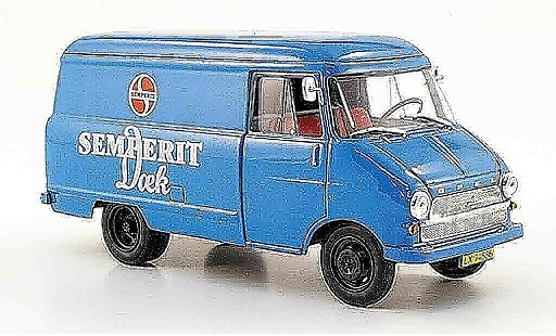Opel Blitz Base 1/43 Starline furgonetawagen a azul semperit 1960 coche miniatura