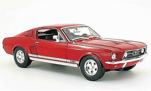 Ford Mustang Fastback 1/18 Maisto gta rojo coche miniatura