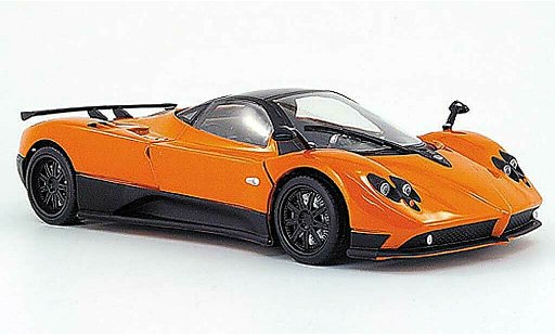 Pagani Zonda F 1/18 Mondo Motors naranja coche miniatura