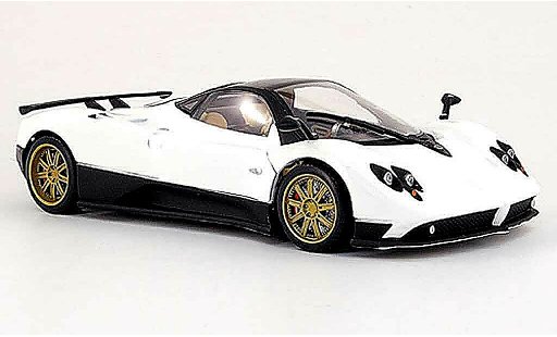 Pagani Zonda F 1/18 Mondo Motors blanco coche miniatura