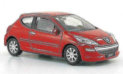 Peugeot 207 Base 1/43 Mondo Motors rojo 3-turig coche miniatura