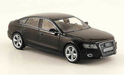Audi A5 sportback 1/43 Schuco negro 2009 coche miniatura