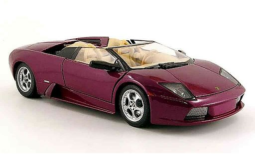 Lamborghini Murcielago Roadster 1/18 Maisto lila coche miniatura