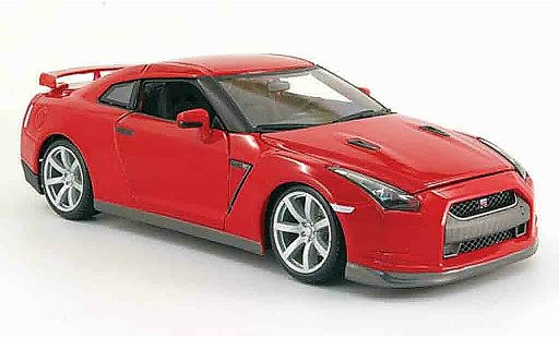 Nissan Skyline R35 1/18 Burago gt-r rojo 2009 coche miniatura