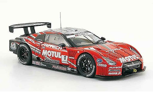 Nissan Skyline R35 1/43 Ebbro JGTC GT R No.1 Motul Autech Super GT 500 2009 coche miniatura
