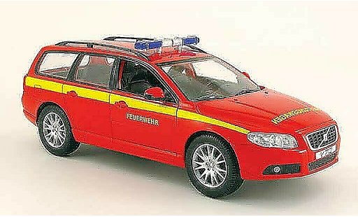 Volvo V70 Base 1/18 Powco pompier coche miniatura
