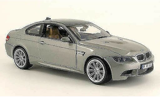 Bmw M3 coupe 1/18 Motormax E92 gris techo carbonlook 2008 coche miniatura