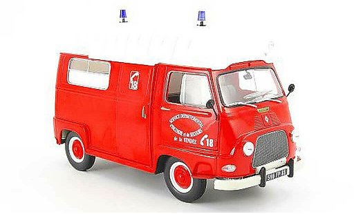Renault Estafette Base 1/18 Norev pompier service departemental dincendie et de secours 1968 coche miniatura