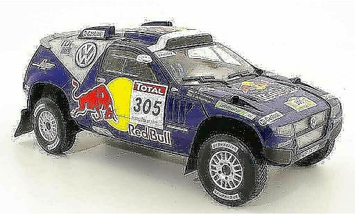 Volkswagen Touareg Dakar 1/18 Norev Race No.305 Red Bull Rally 2009 G.De Villiers / D.Von Zitzewitz coche miniatura