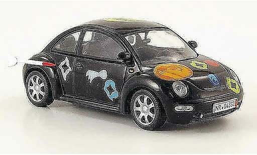 Volkswagen New Beetle Base 1/43 Schuco negro die ludolfs coche miniatura