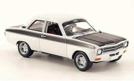 Opel Ascona A Base 1/43 Schuco sport blanco negro coche miniatura