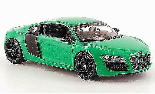 Audi R8 coupe 1/43 Schuco verde negro coche miniatura