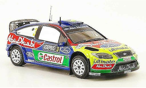 Ford Focus RS WRC 1/43 ixo 09 No.3 ganador Akropolis Rally 2009 coche miniatura