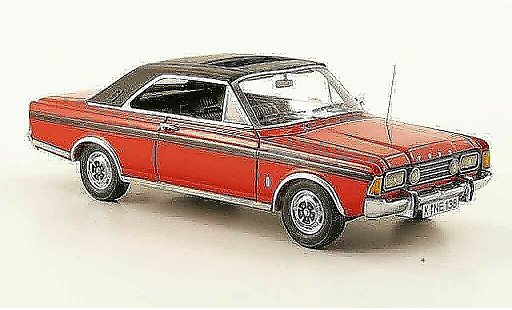 Ford Taunus 20M 1/43 Neo (P7b) Coupe rojo negro coche miniatura