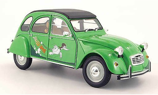 Citroen 2CV Berline 1/18 Minichamps sausss ente verde 1987 coche miniatura