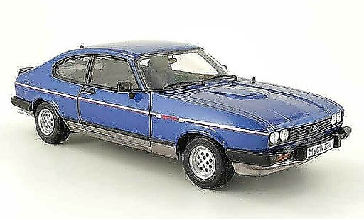 Ford Capri 2.8i 1/18 Norev mk3 azul/gris mcw 1981 coche miniatura