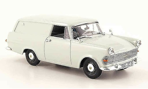 Opel Rekord P2 1/43 Bing furgoneta gris coche miniatura