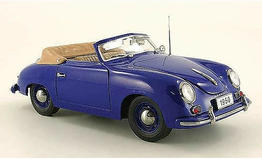 Porsche 356 1950 1/18 Signature cabriolet azul (premium) coche miniatura