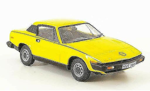 Triumph TR7 Base 1/43 Vanguards amarillo coche miniatura