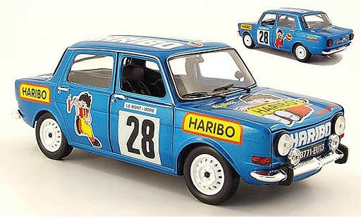 Simca 1000 Rallye 2 1/18 Norev 2 no.28 haribo 1977 coche miniatura