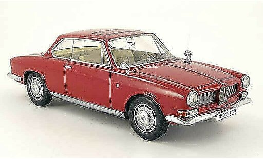 Bmw 3200 cs bertone 1/18 Neo rojo 1961 coche miniatura
