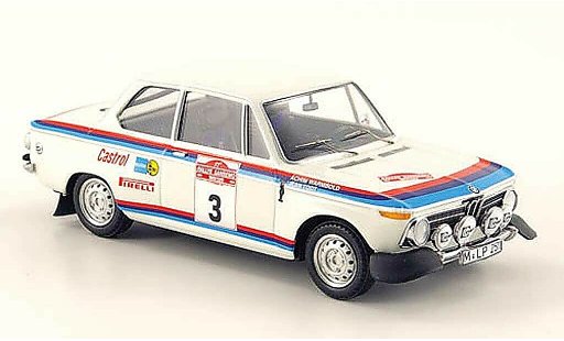 Bmw 2002 ti 1/43 Trofeu No.3 Warmbold/Todt Rally San Remo 1973 coche miniatura