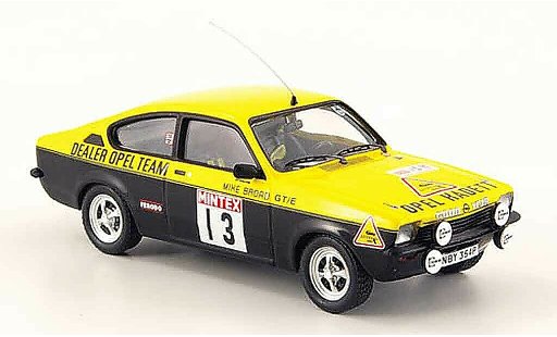 Opel Kadett GT 1/43 Trofeu e no.13 rohrl broamintex rallye 1977 coche miniatura