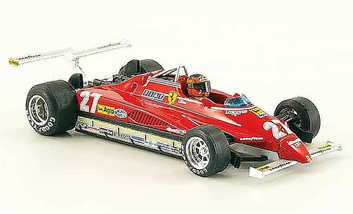 Ferrari 126 C2 1/43 Brumm turbo no.27 g.villeneuve gp usa west coche miniatura