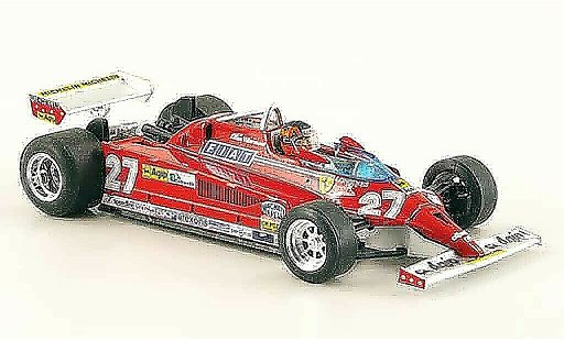 Ferrari 126 CK 1/43 Brumm turbo no.27 g.villeneuve gp monte carlo coche miniatura