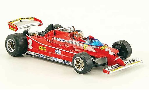 Ferrari 126 C 1/43 Brumm no.2 g.villeneuve test imola coche miniatura