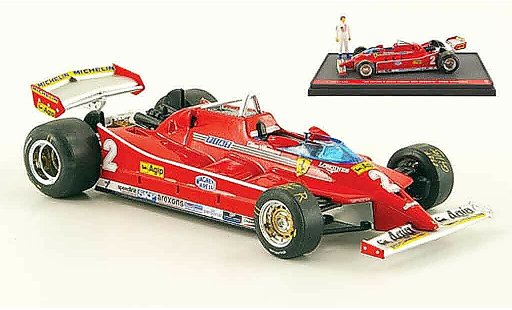 Ferrari 126 C 1/43 Brumm turbo no.2 g.villeneuve test gp italien coche miniatura