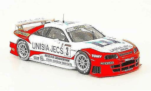 Nissan Skyline R33 1/43 Ebbro GTR No.3 Unisia Jecs JGTC 1998 coche miniatura