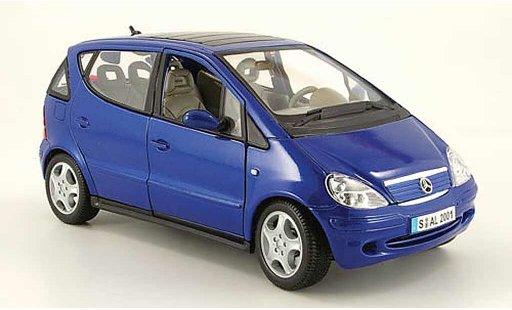 Mercedes Classe A Base 1/18 Maisto langversion 4-turer azul coche miniatura
