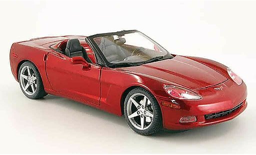 Chevrolet Corvette Convertible 1/18 Maisto C6 cabrio rojo coche miniatura