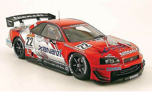 Nissan Skyline R34 1/18 Autoart JGTC gt-r no.22 xanavi s.motoyama 2002 coche miniatura