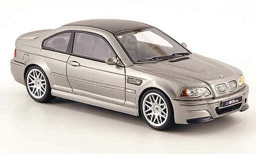 Bmw M3 CSL 1/43 Premium X E46 gris 2003 coche miniatura