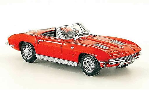 Chevrolet Corvette Convertible 1/43 Minichamps C2 Descapotable rojo MCW 1963 coche miniatura