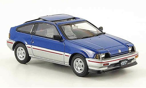 Honda CR-X Ballade 1/43 Ebbro 1.5i azul gris metallisee 1983 coche miniatura
